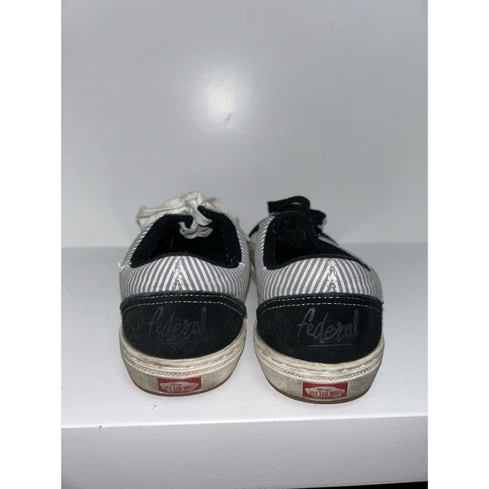 Vans Z2502* Mens Black/Multi Old Skool Pro BMX Skate Shoes Size 8.5M Pinstripe